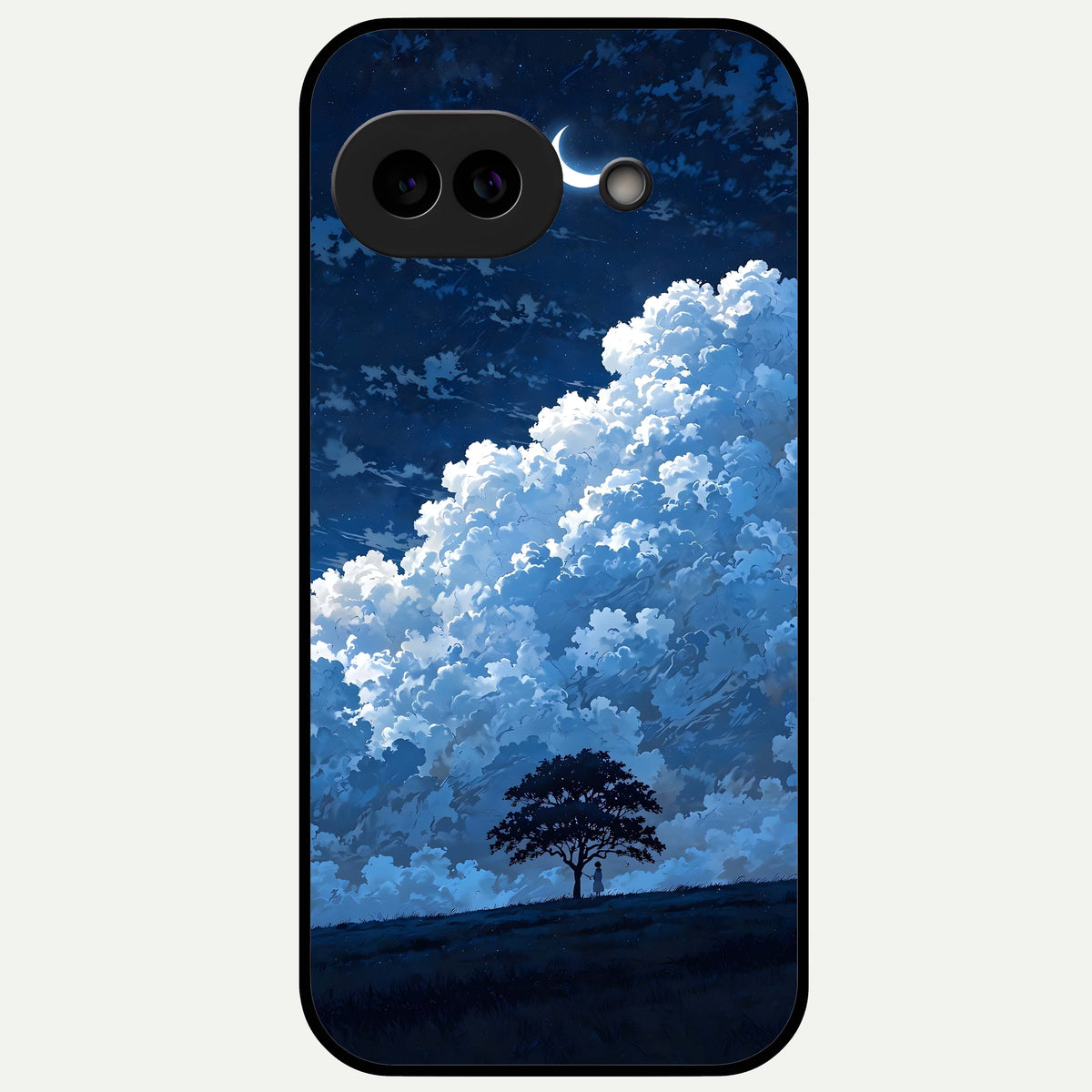 Midnight Sky Serenity Glass Case For Google Pixel 9A back cover – full design glossy printed glass finish
