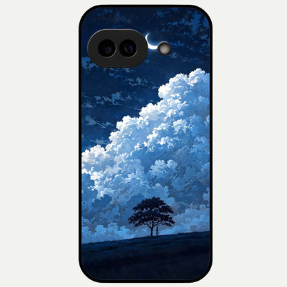  Midnight Sky Serenity Glass Case For Google Pixel 9A back cover – full design glossy printed glass finish