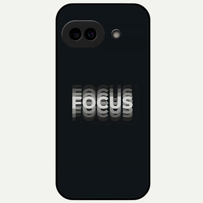  Mono Focus Vision Glass Case For Google Pixel 9A back cover – full design glossy printed glass finish