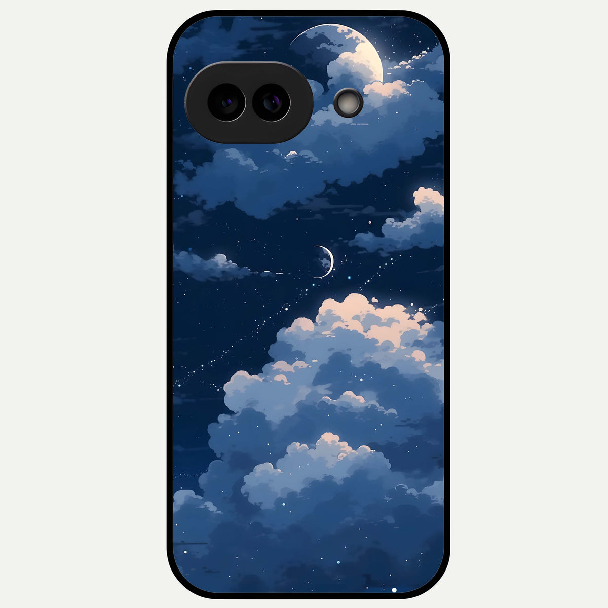  Moon Dream Haze Glass Case For Google Pixel 9A back cover – full design glossy printed glass finish