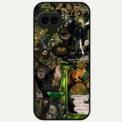  Mystic Woods Secret Glass Case For Google Pixel 9A back cover – full design glossy printed glass finish