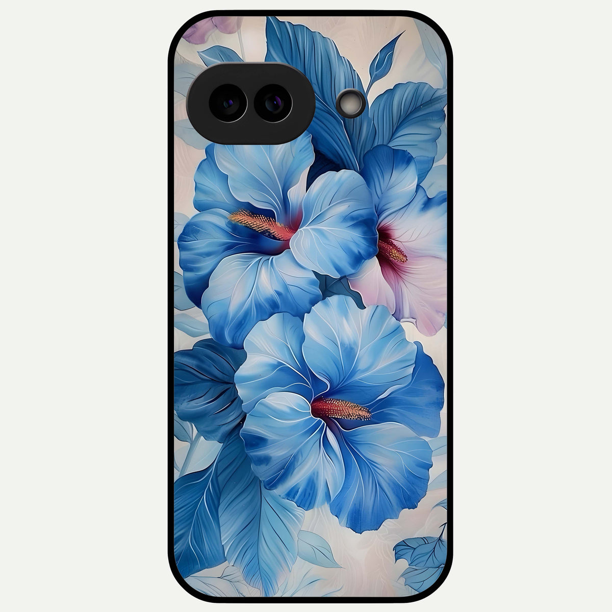  Ocean Hibiscus Grace Glass Case For Google Pixel 9A back cover – full design glossy printed glass finish
