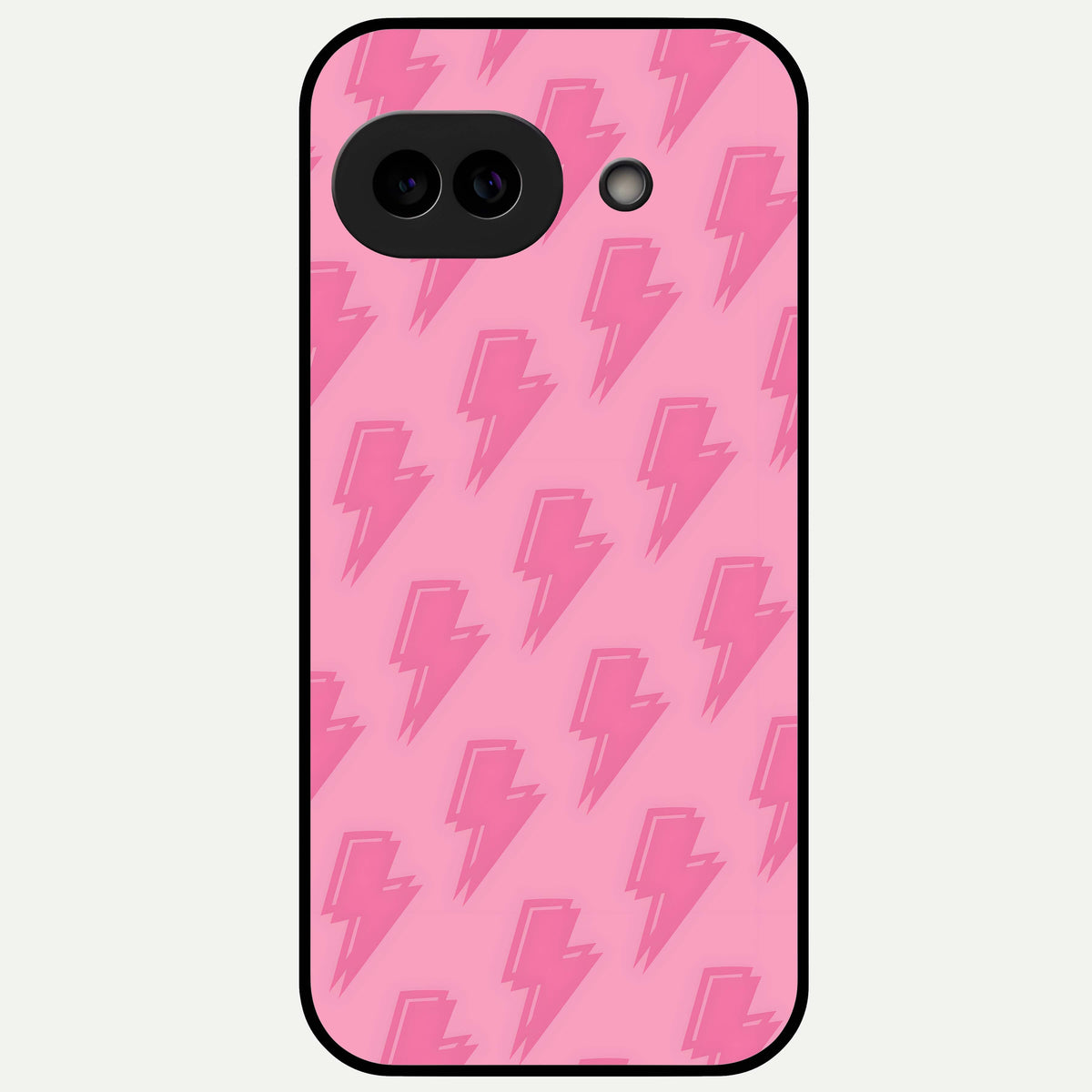  Pink Moo Magic Glass Case For Google Pixel 9A back cover – full design glossy printed glass finish