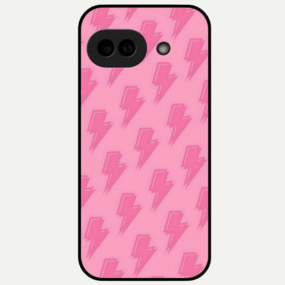  Pink Moo Magic Glass Case For Google Pixel 9A back cover – full design glossy printed glass finish