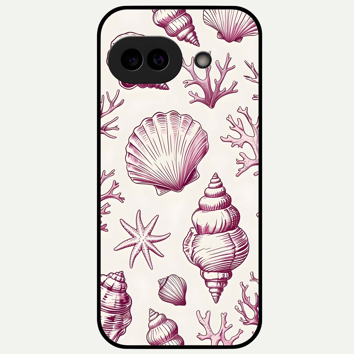  Pink Power Sparks Glass Case For Google Pixel 9A back cover – full design glossy printed glass finish