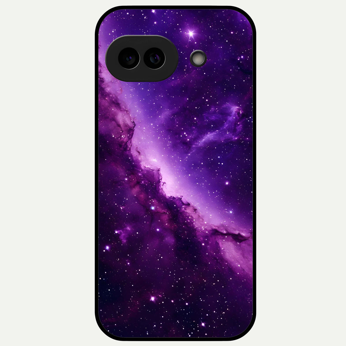  Purple Shade Sky Glass Case For Google Pixel 9A back cover – full design glossy printed glass finish