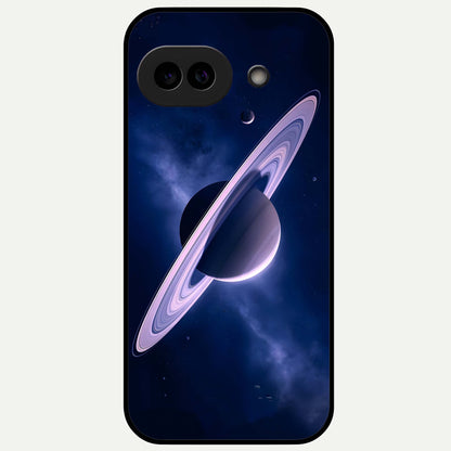  Saturn Ring Mystique Glass Case For Google Pixel 9A back cover – full design glossy printed glass finish