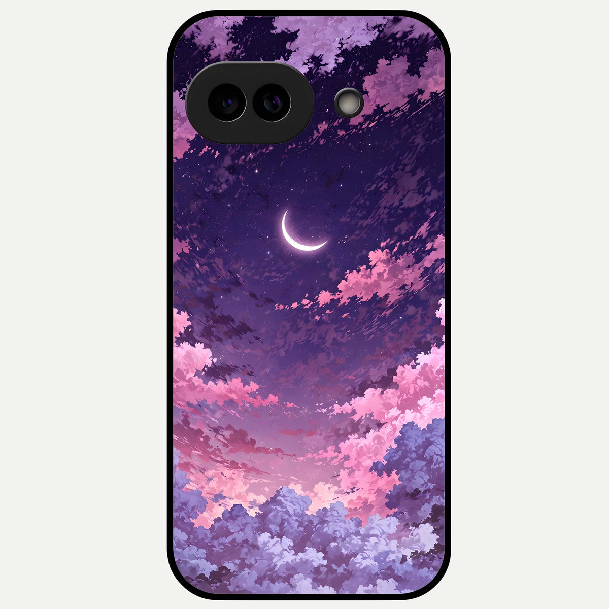  Sky Drift Clouds Glass Case For Google Pixel 9A back cover – full design glossy printed glass finish