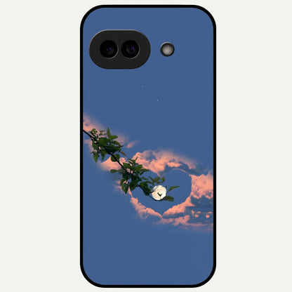  Sky Under Tree Glass Case For Google Pixel 9A back cover – full design glossy printed glass finish