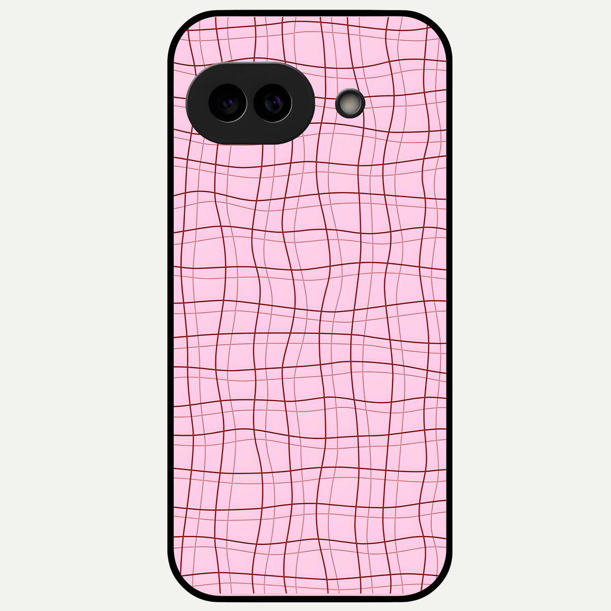  Soft Grid Bliss Glass Case For Google Pixel 9A back cover – full design glossy printed glass finish