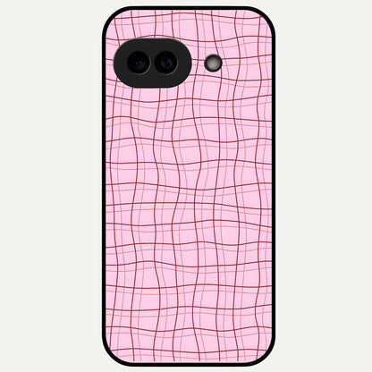  Soft Grid Bliss Glass Case For Google Pixel 9A back cover – full design glossy printed glass finish