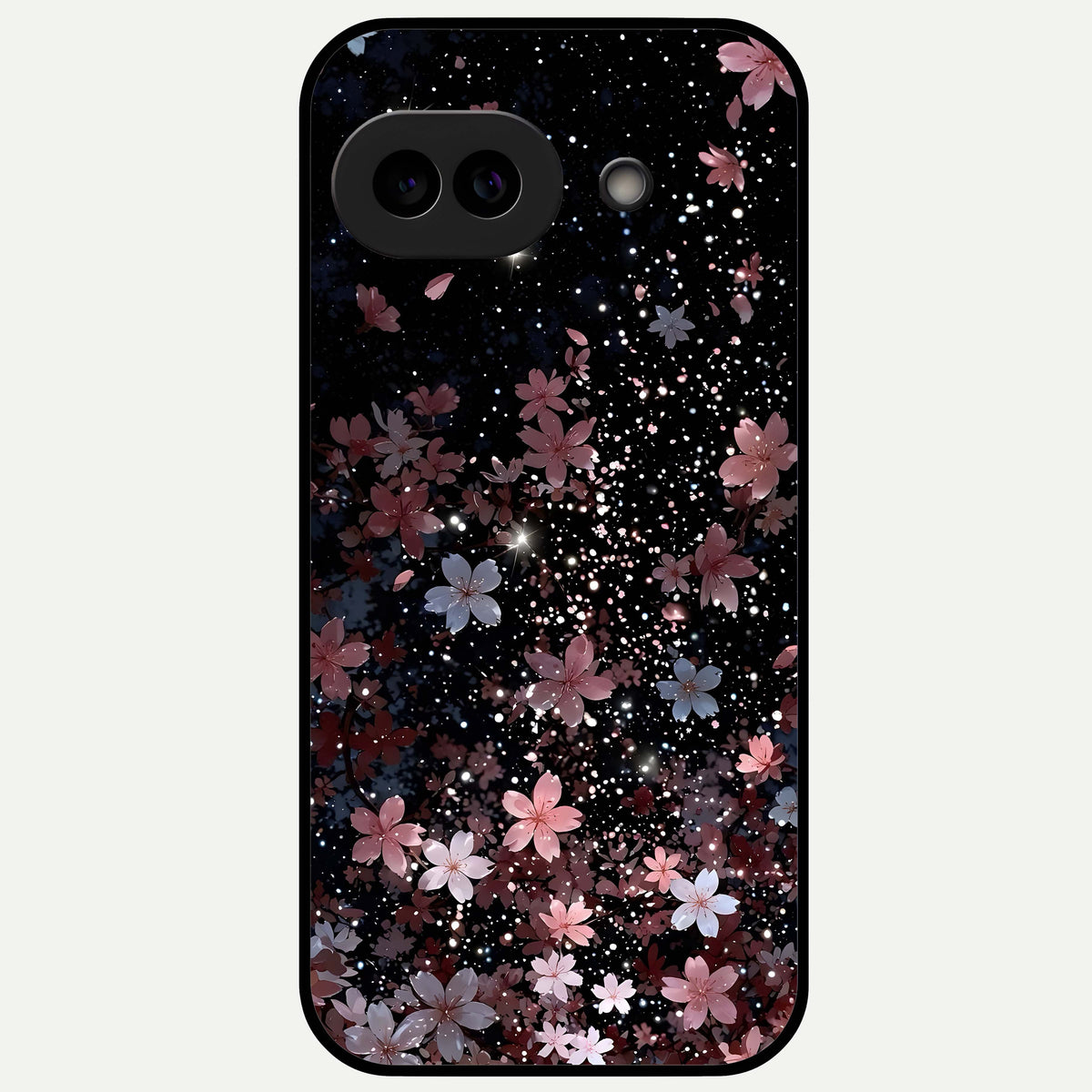  Starlit Flower Dreams Glass Case For Google Pixel 9A back cover – full design glossy printed glass finish
