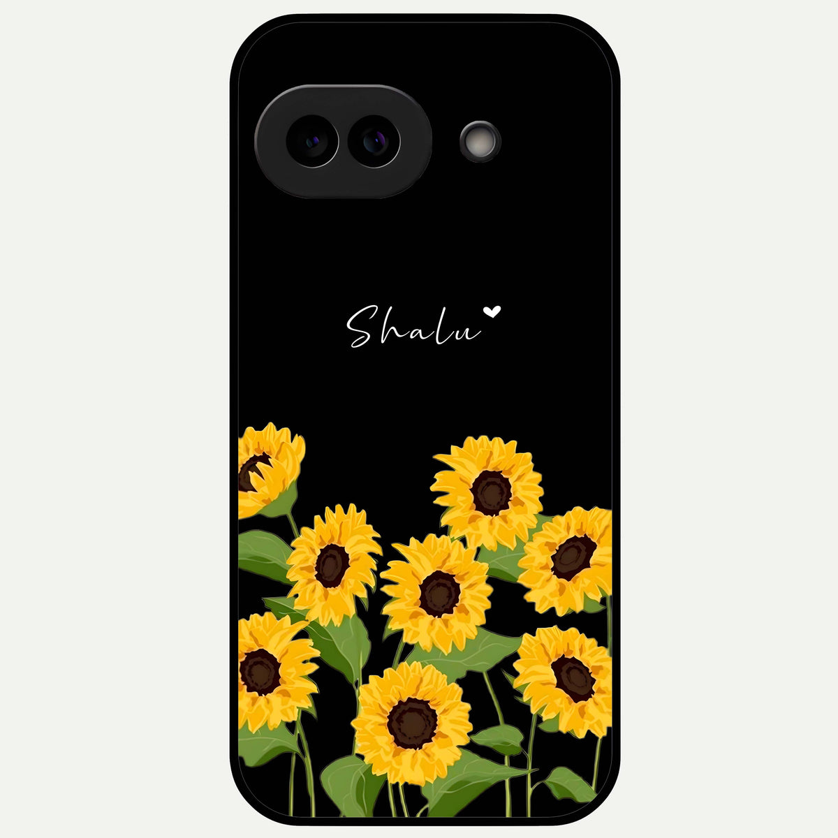  Sunflower Sky Bloom Glass Case For Google Pixel 9A back cover – full design glossy printed glass finish