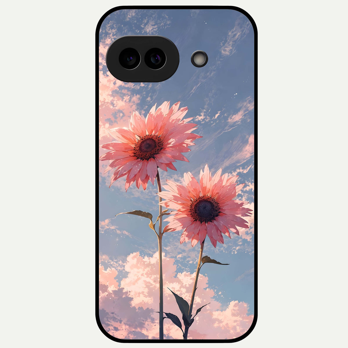  Sun Moon Balance Glass Case For Google Pixel 9A back cover – full design glossy printed glass finish