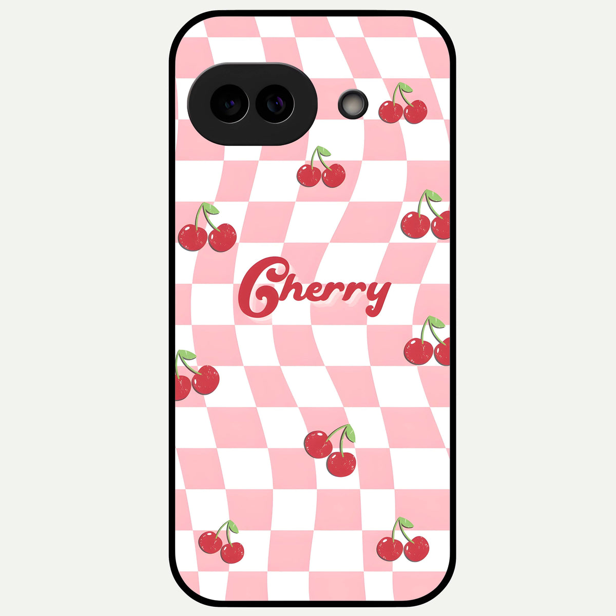  Sweet Cherry Vibes Glass Case For Google Pixel 9A back cover – full design glossy printed glass finish