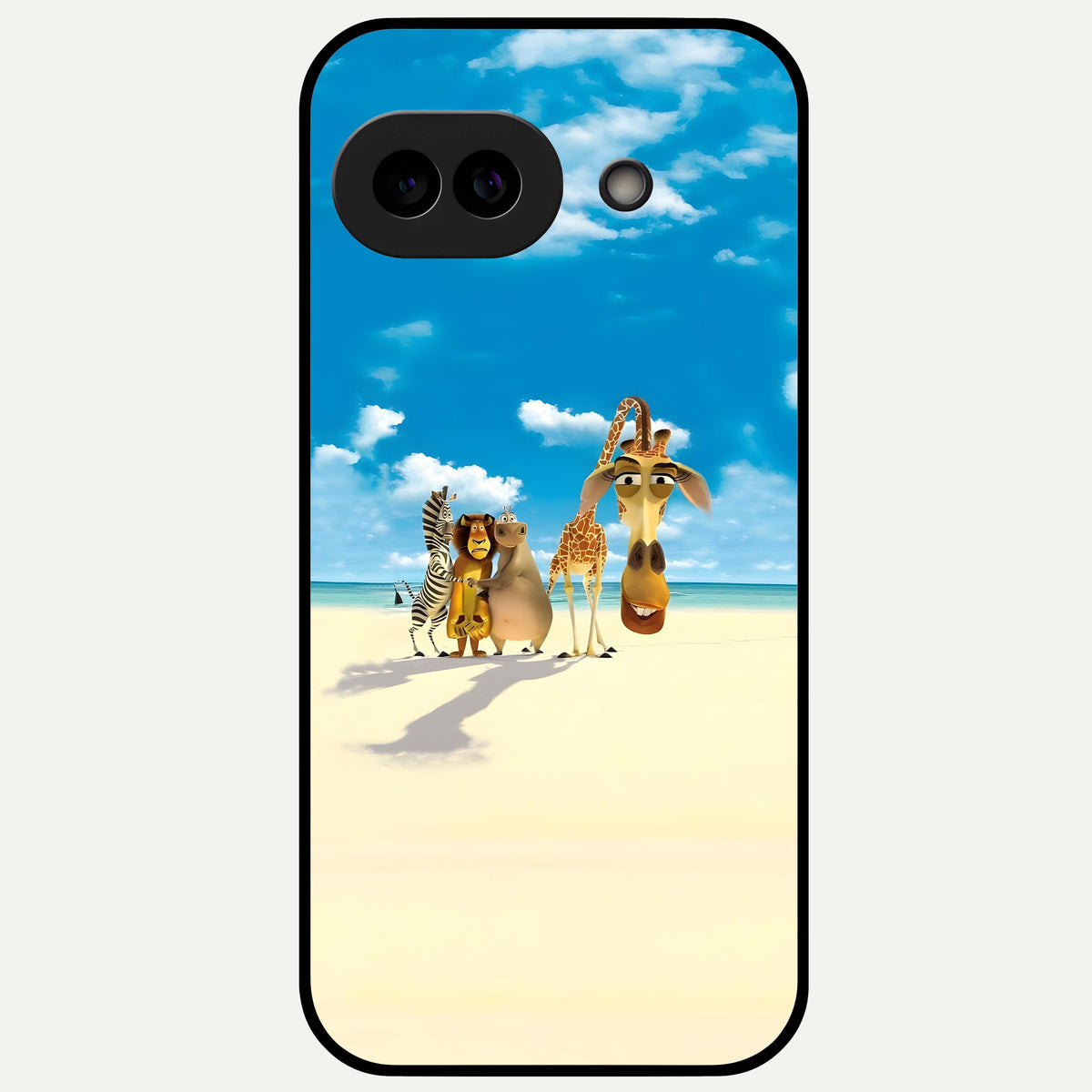  Tropical Fun Squad Glass Case For Google Pixel 9A back cover – full design glossy printed glass finish