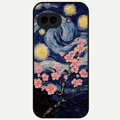  Van Gogh Scenery Glass Case For Google Pixel 9A back cover – full design glossy printed glass finish