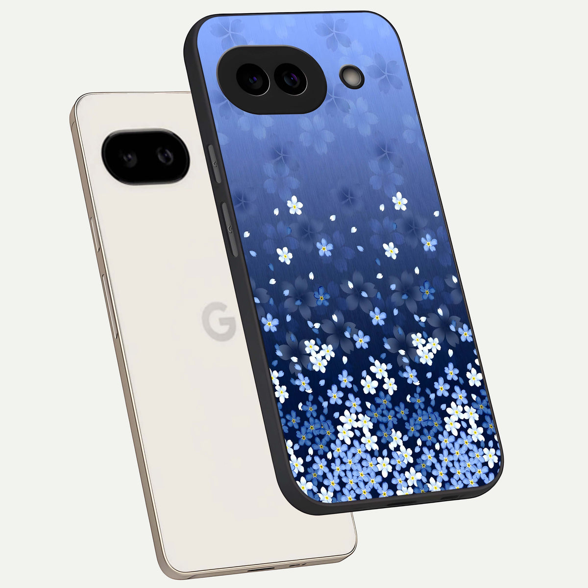  Blue Starry phone case For Google Pixel 9A showing premium glass back cover with detailed artwork