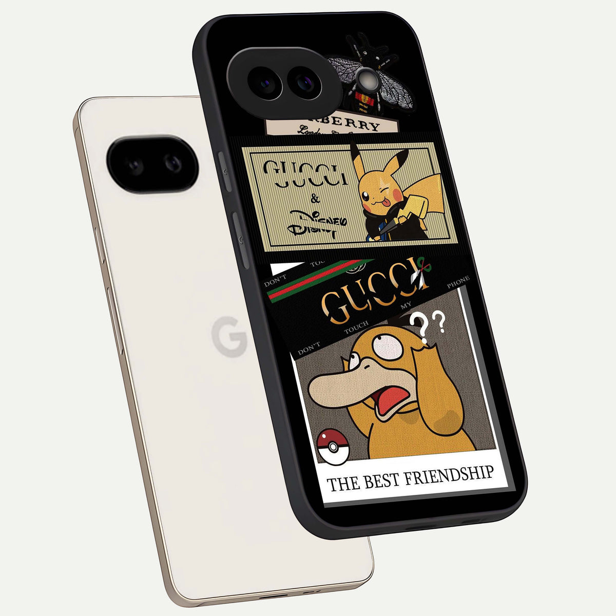  Cartoon Brand Play Mashup phone case For Google Pixel 9A showing premium glass back cover with detailed artwork