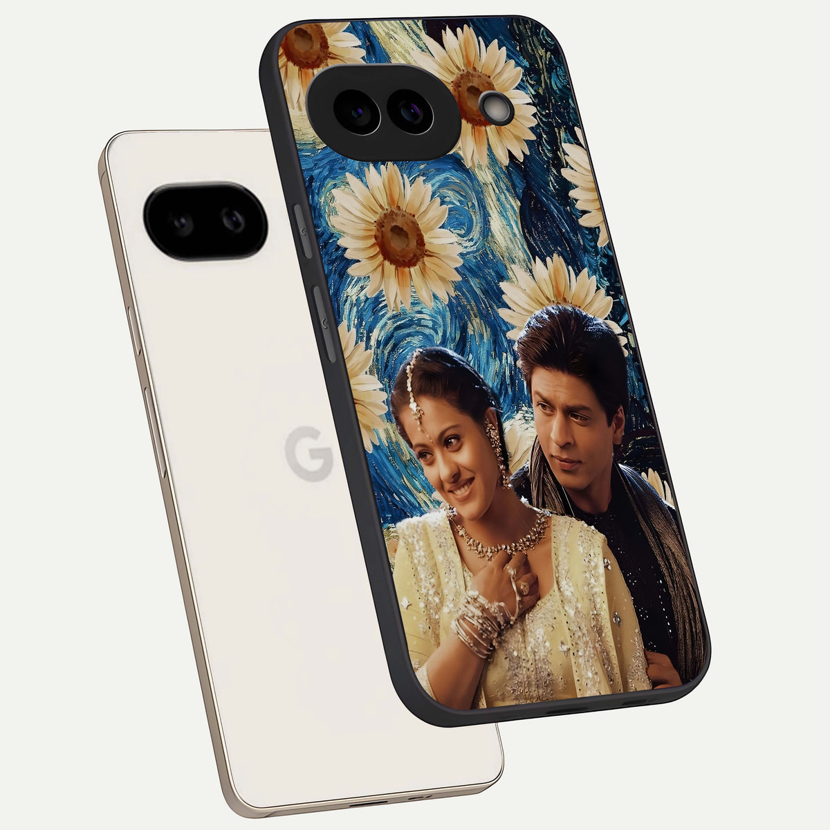  Eternal Love Story phone case For Google Pixel 9A showing premium glass back cover with detailed artwork