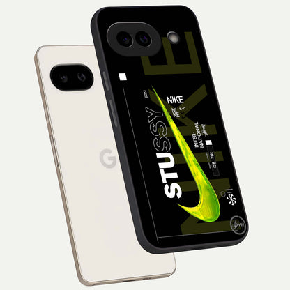  Neon Street Edition phone case For Google Pixel 9A showing premium glass back cover with detailed artwork