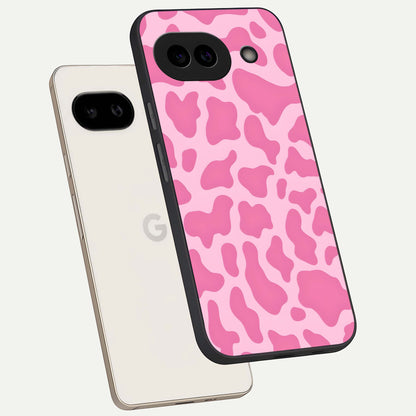  Pinkish Scenery phone case For Google Pixel 9A showing premium glass back cover with detailed artwork