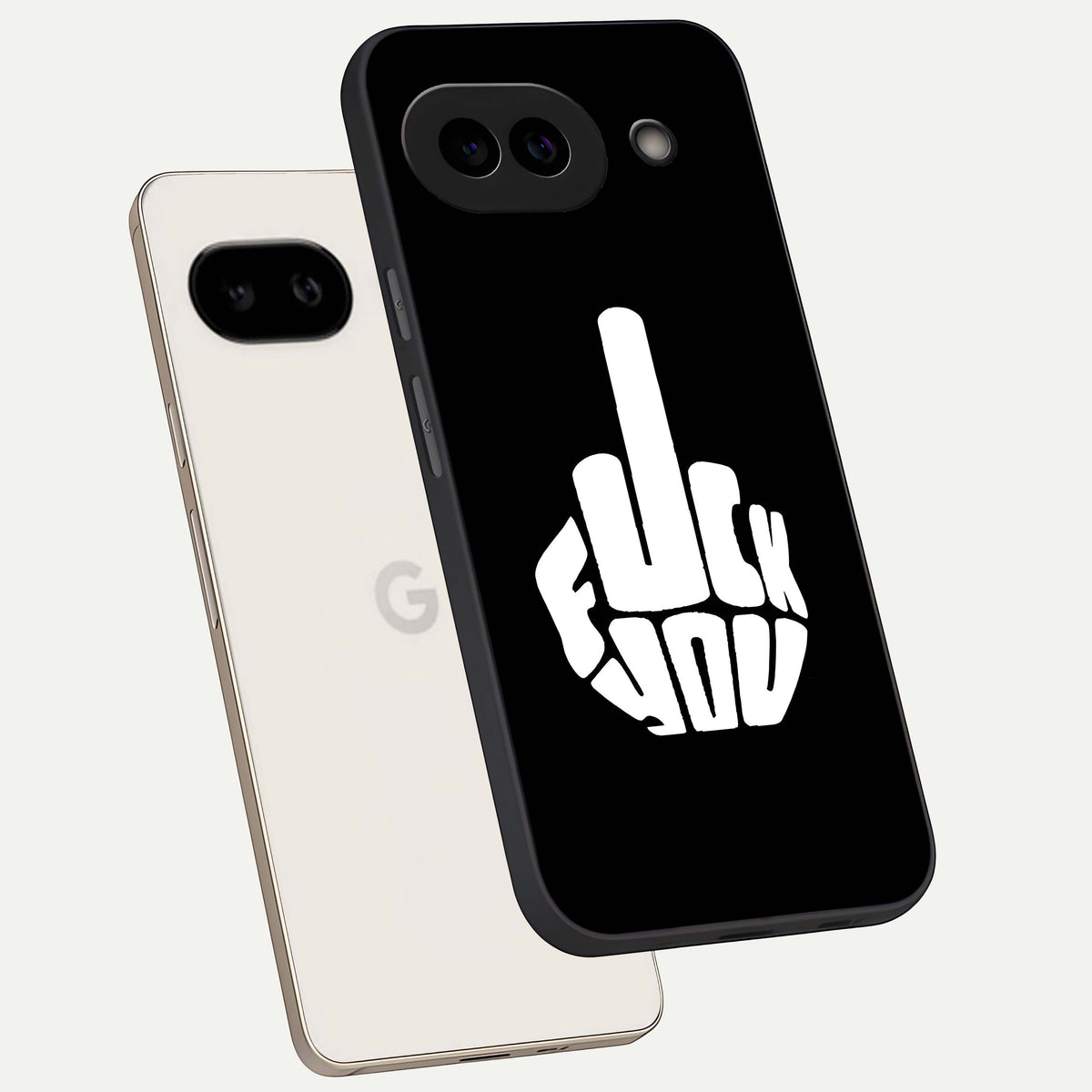  Rebel Mode On phone case For Google Pixel 9A showing premium glass back cover with detailed artwork