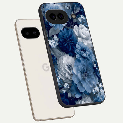  Royal Bloom Garden phone case For Google Pixel 9A showing premium glass back cover with detailed artwork