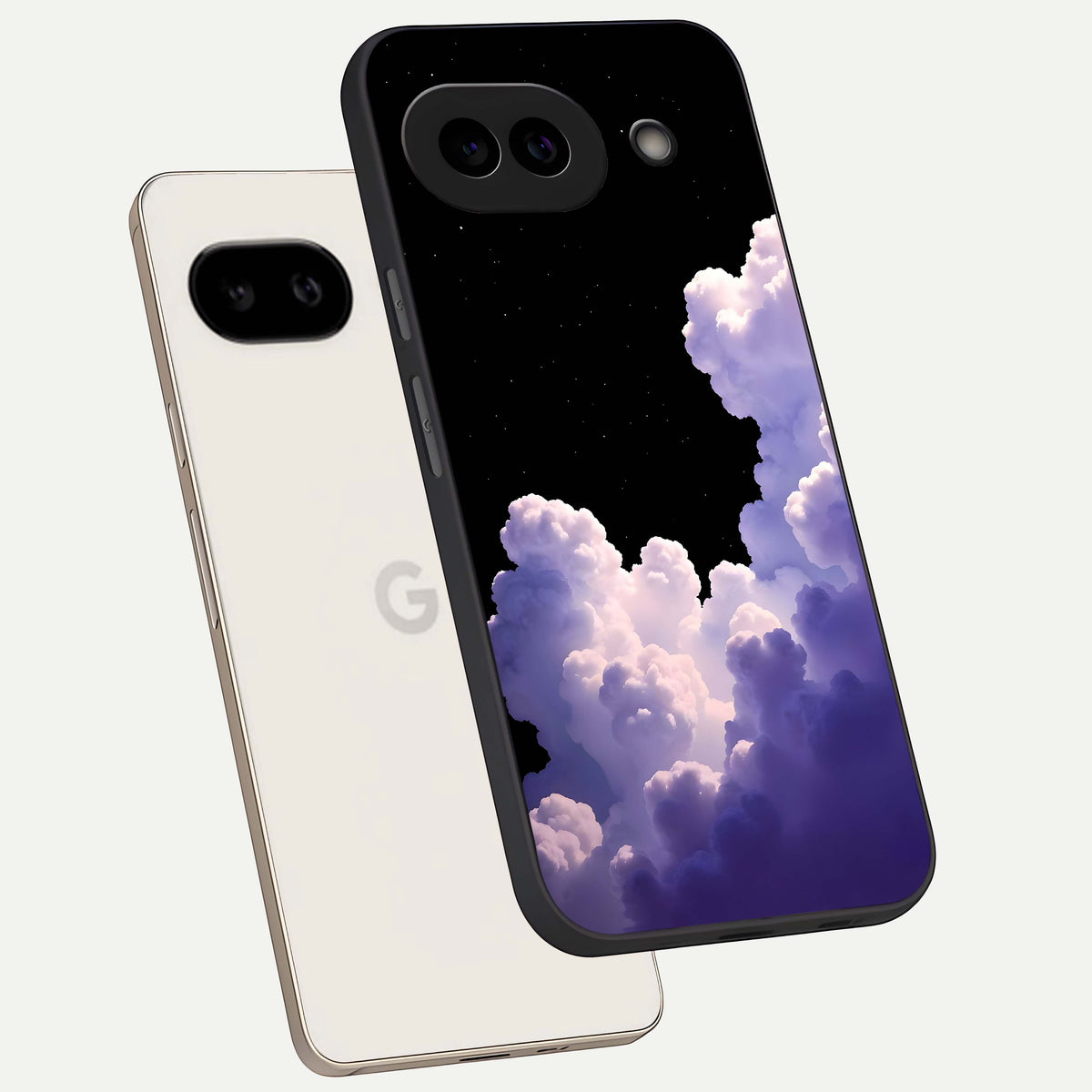  Starlit Night Whispers phone case For Google Pixel 9A showing premium glass back cover with detailed artwork