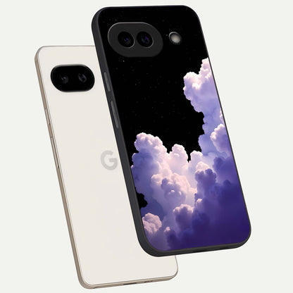  Starlit Night Whispers phone case For Google Pixel 9A showing premium glass back cover with detailed artwork