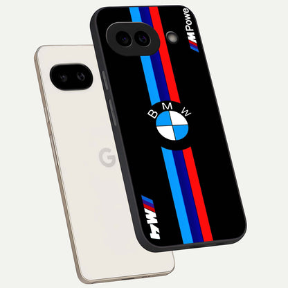  Turbo BMW Beast phone case For Google Pixel 9A showing premium glass back cover with detailed artwork