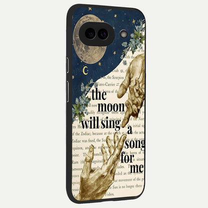  Aesthetic Divine back cover For Google Pixel 9A slim fit glass case with vibrant aesthetic design