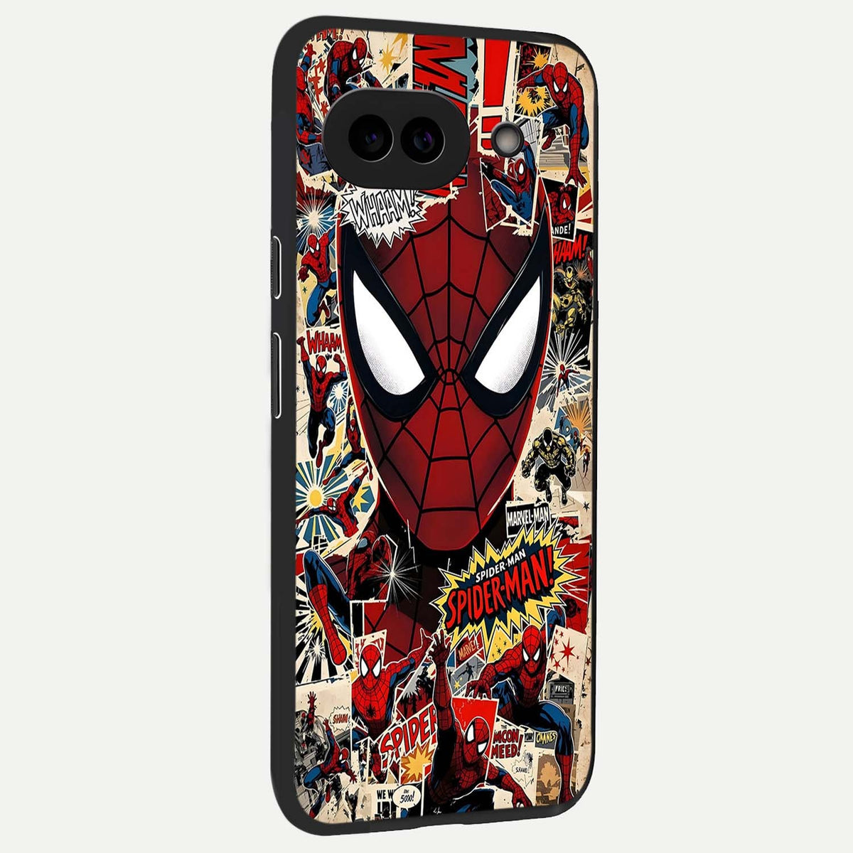  Aesthetic Wonder Spider back cover For Google Pixel 9A slim fit glass case with vibrant aesthetic design
