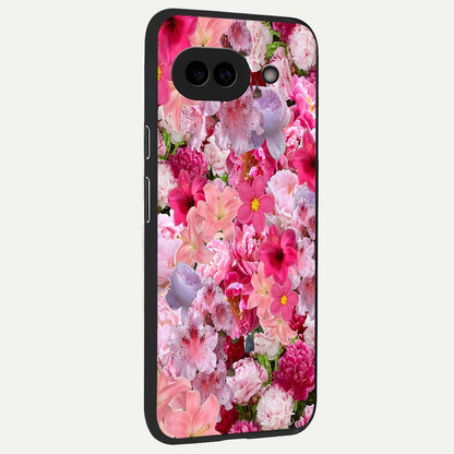  Bloom Crush Fantasy back cover For Google Pixel 9A slim fit glass case with vibrant aesthetic design