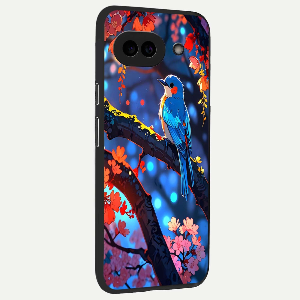  Blooming Water Drift back cover For Google Pixel 9A slim fit glass case with vibrant aesthetic design