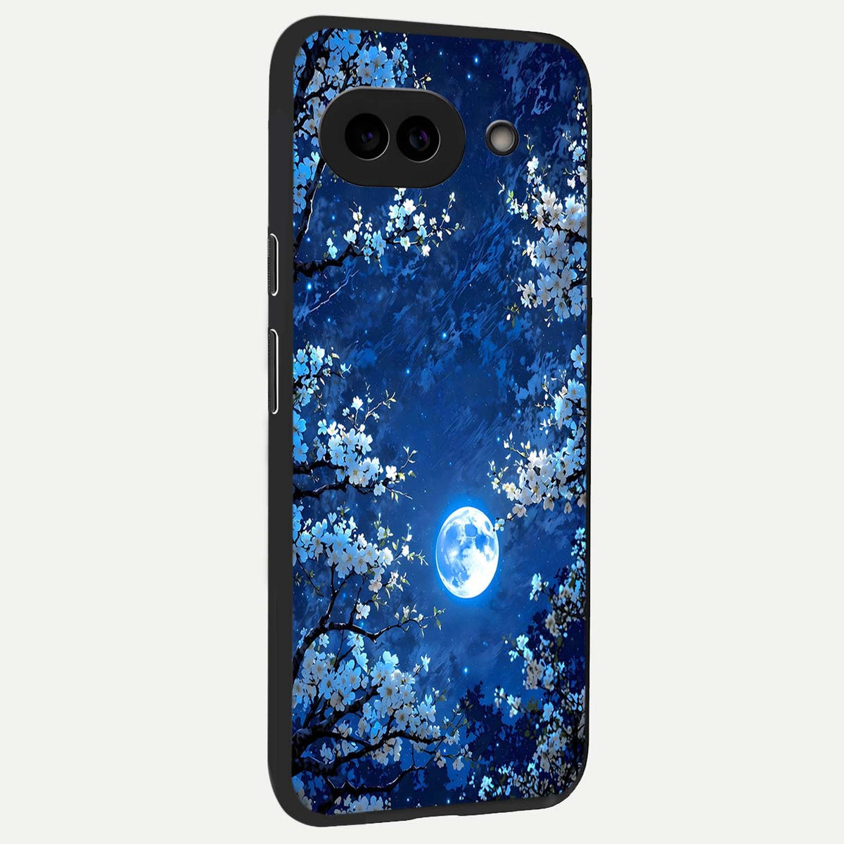  Blossom Moonlight Sky back cover For Google Pixel 9A slim fit glass case with vibrant aesthetic design