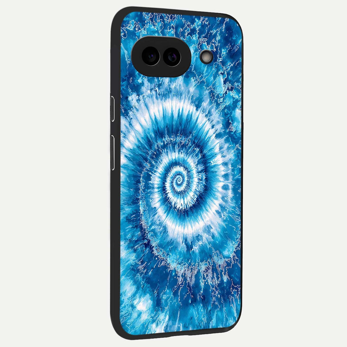  Blue Galaxy Wave back cover For Google Pixel 9A slim fit glass case with vibrant aesthetic design