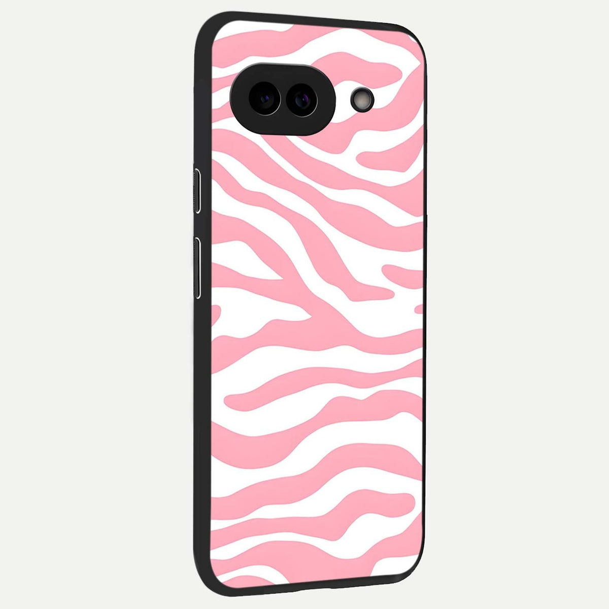  Blush Zebra Flow back cover For Google Pixel 9A slim fit glass case with vibrant aesthetic design