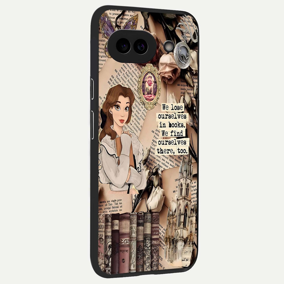  Bookish Dream World back cover For Google Pixel 9A slim fit glass case with vibrant aesthetic design