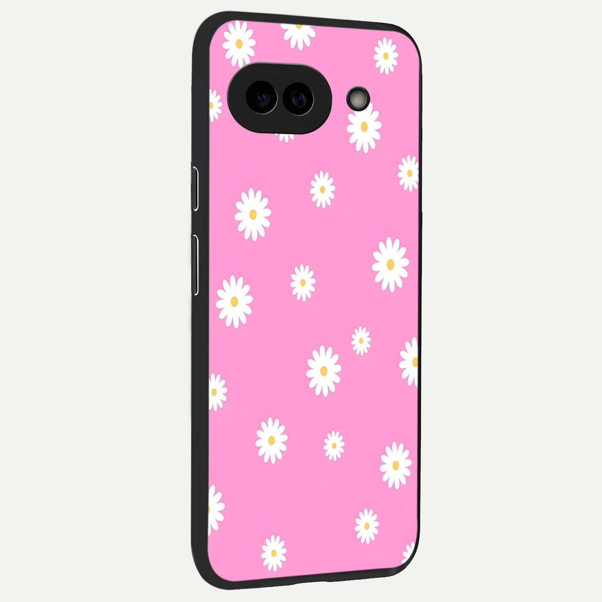  Bubblegum Daisy Pop back cover For Google Pixel 9A slim fit glass case with vibrant aesthetic design