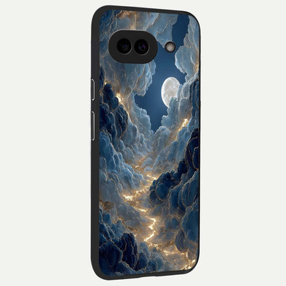  Celestial Cloud Road back cover For Google Pixel 9A slim fit glass case with vibrant aesthetic design