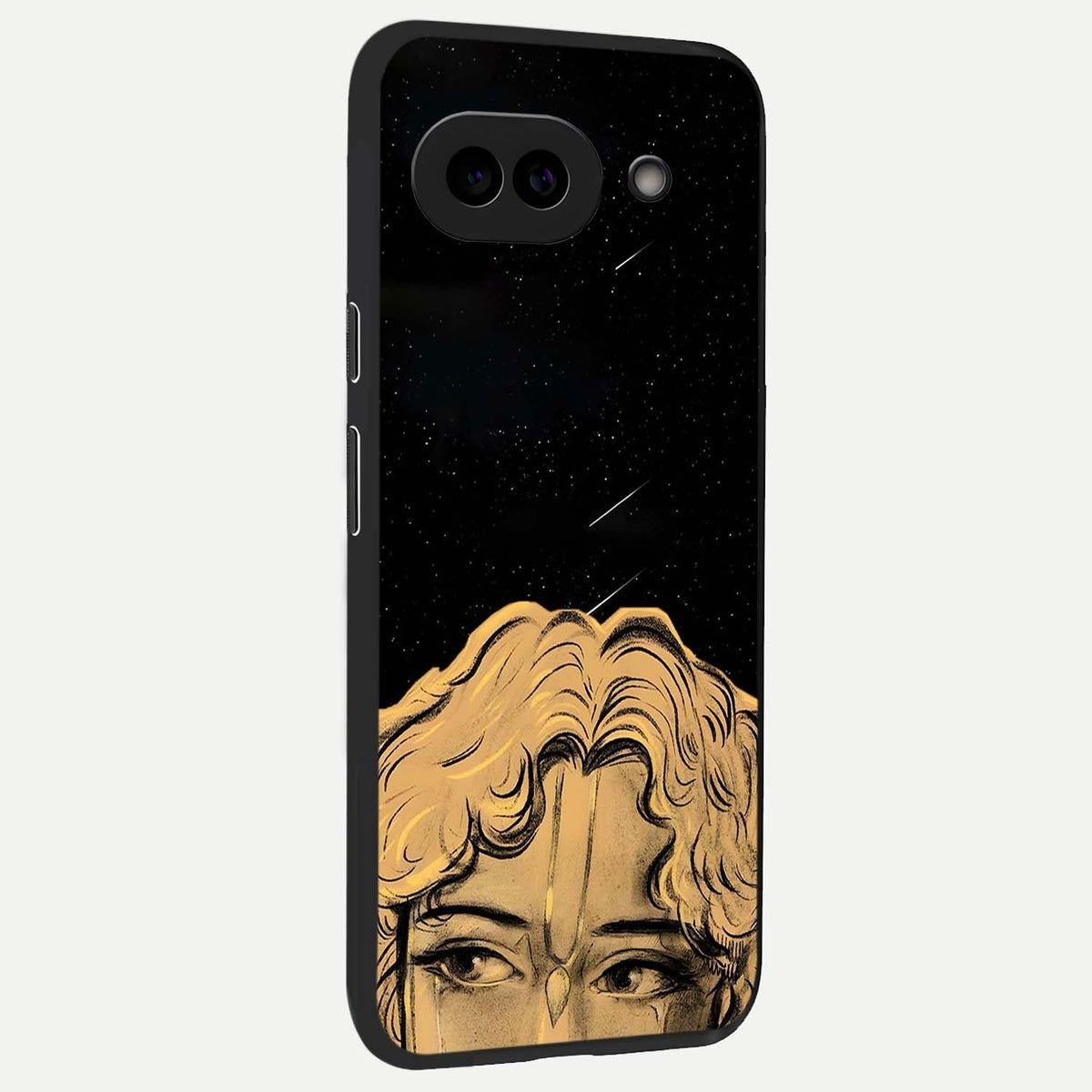  Celestial Gods Plan back cover For Google Pixel 9A slim fit glass case with vibrant aesthetic design