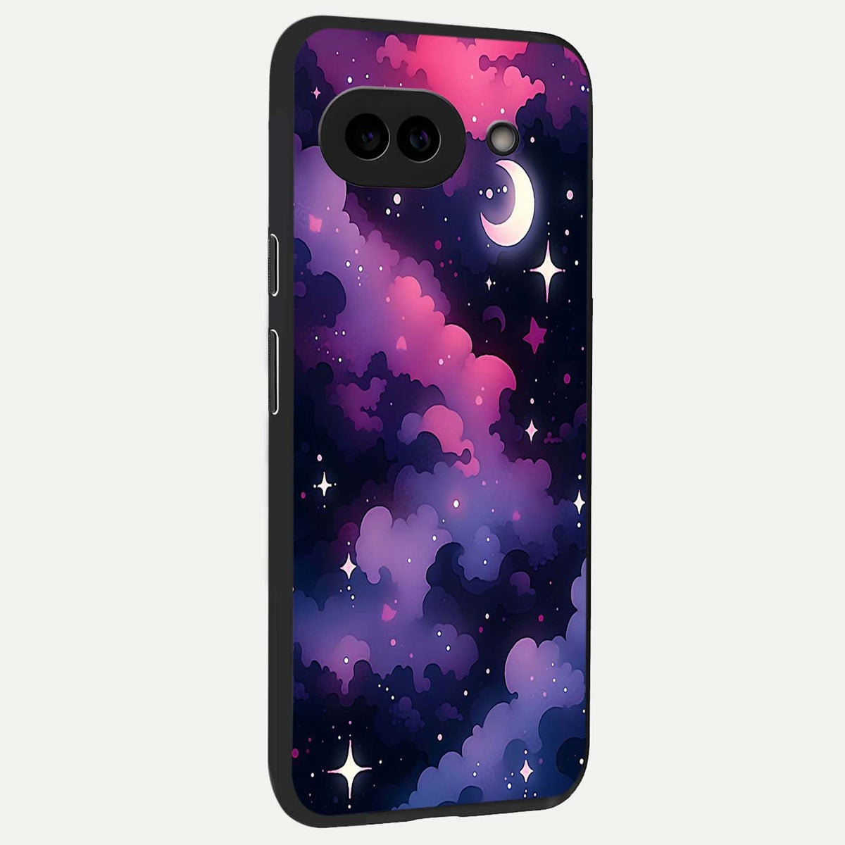  Celestial Moon Magic back cover For Google Pixel 9A slim fit glass case with vibrant aesthetic design