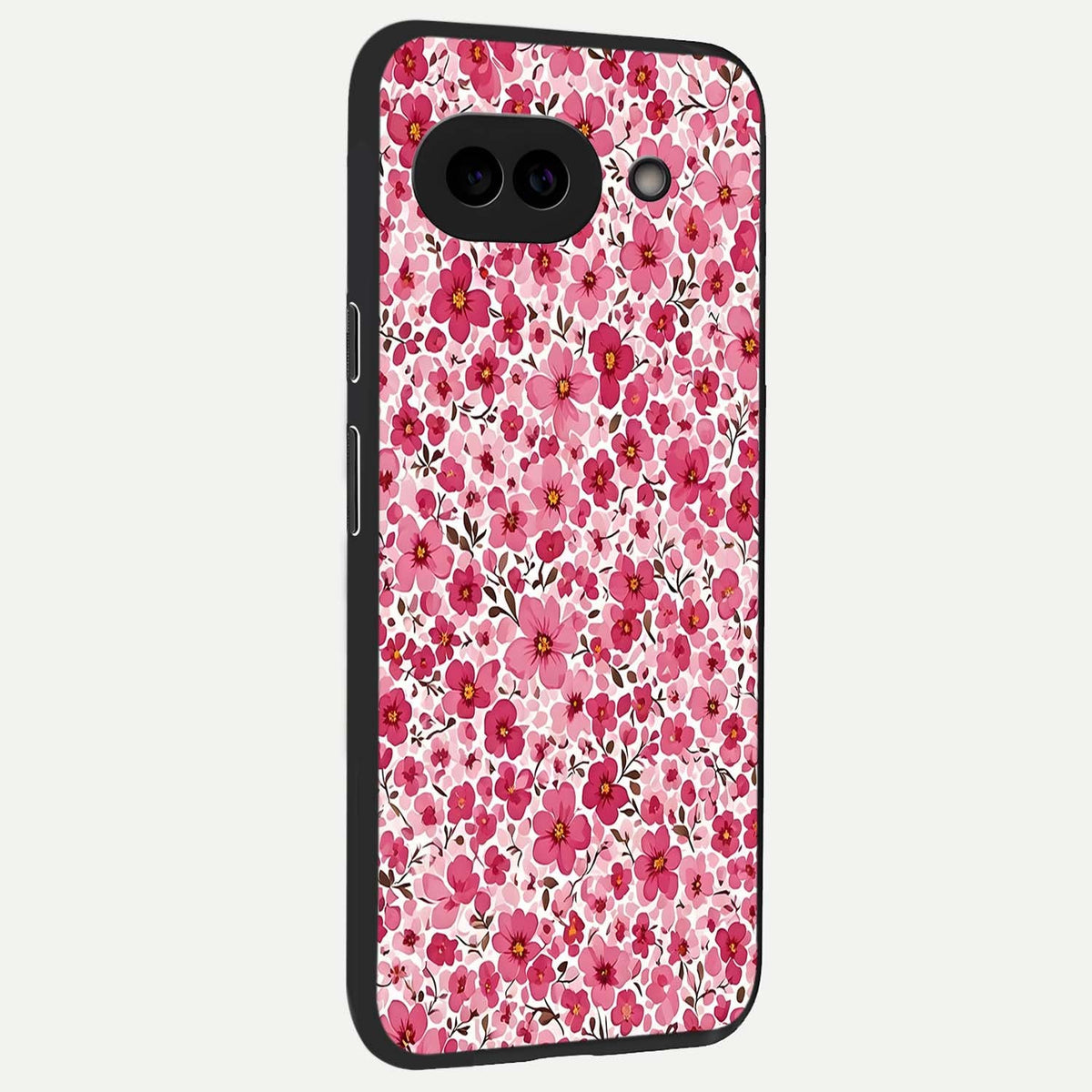  Cherry Blossom Charm back cover For Google Pixel 9A slim fit glass case with vibrant aesthetic design