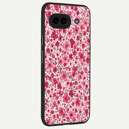  Cherry Blossom Charm back cover For Google Pixel 9A slim fit glass case with vibrant aesthetic design