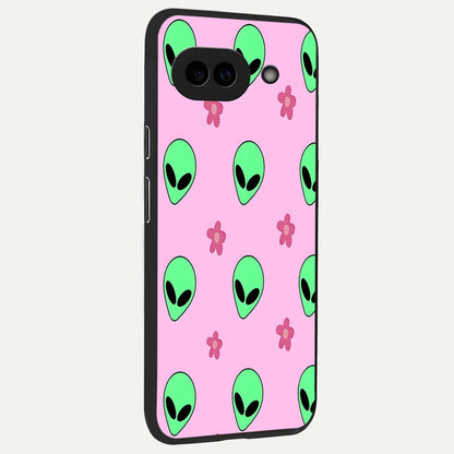  Cosmic Cute Crush back cover For Google Pixel 9A slim fit glass case with vibrant aesthetic design