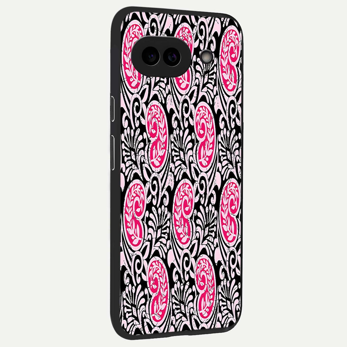  Crimson Paisley Charm back cover For Google Pixel 9A slim fit glass case with vibrant aesthetic design