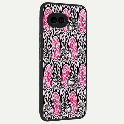  Crimson Paisley Charm back cover For Google Pixel 9A slim fit glass case with vibrant aesthetic design