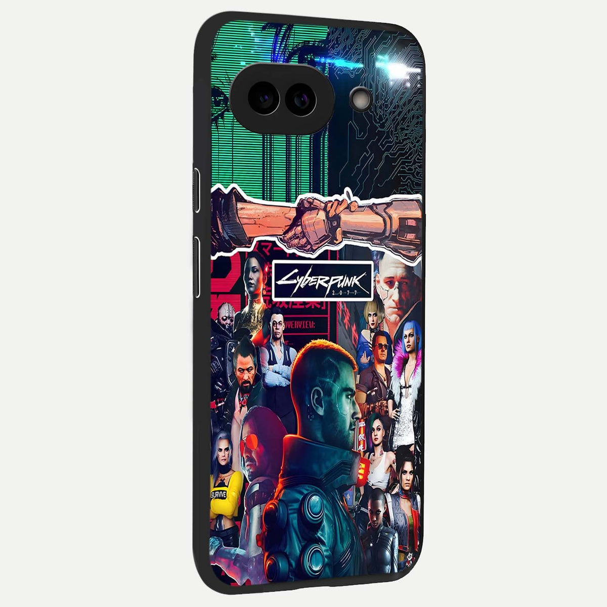 CYBERPUNK Legacy back cover For Google Pixel 9A slim fit glass case with vibrant aesthetic design