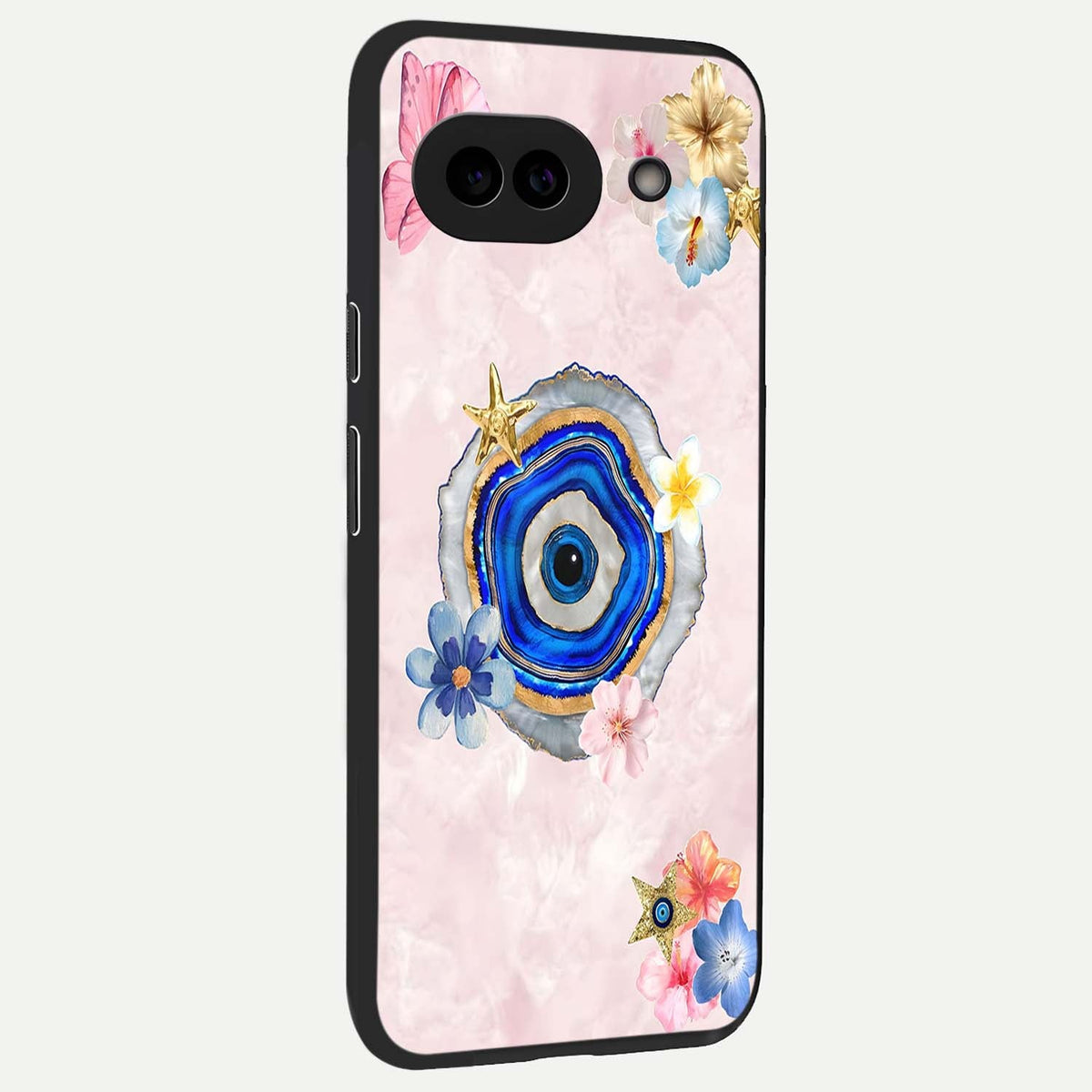  Divine Aura Bloom back cover For Google Pixel 9A slim fit glass case with vibrant aesthetic design